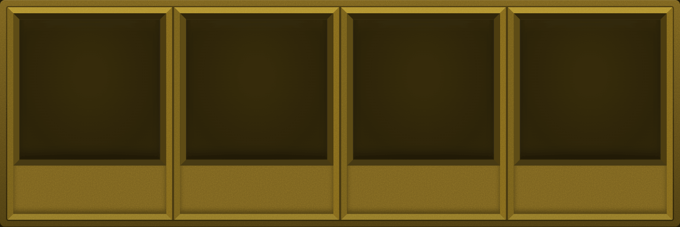 Molten Gold Display Case (1x4)